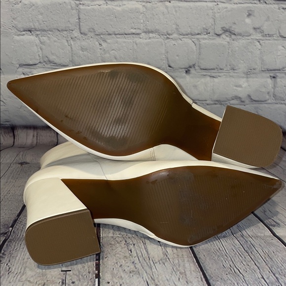 Madden Girl Codyy Winter White Heeled Boots Size 10 - Picture 7 of 10